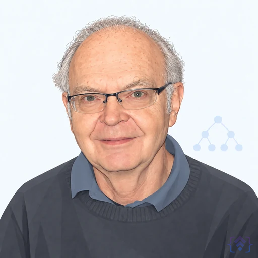 Editorial portrait of Donald Knuth