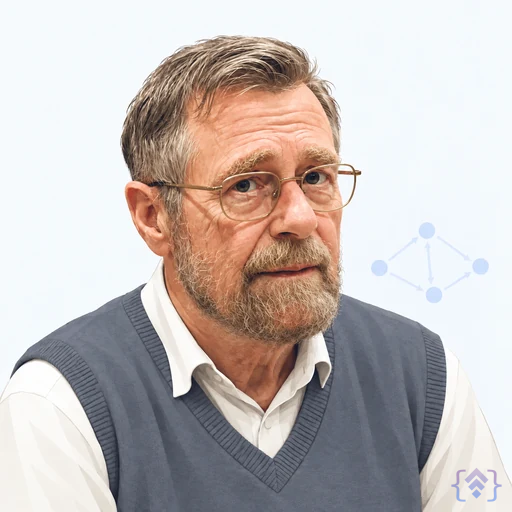 Editorial portrait of Edsger Dijkstra