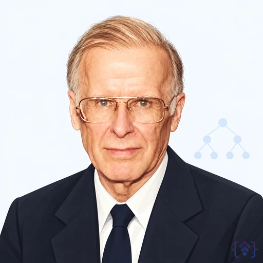 Editorial portrait of John Backus