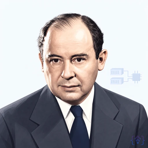 Editorial portrait of John von Neumann