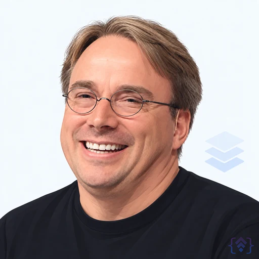 Editorial portrait of Linus Torvalds
