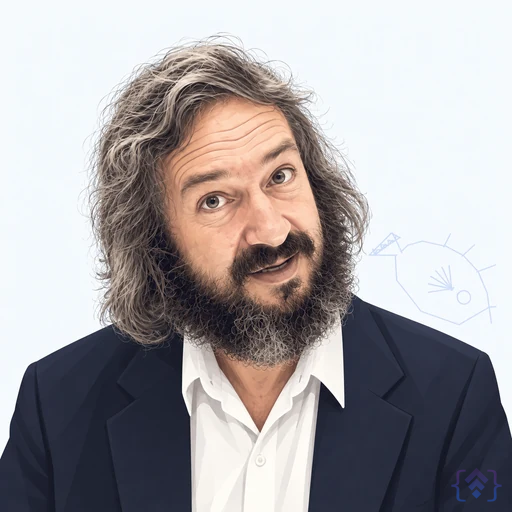 Editorial portrait of Seymour Papert