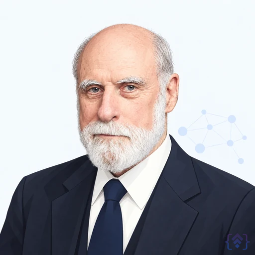 Editorial portrait of Vinton Cerf